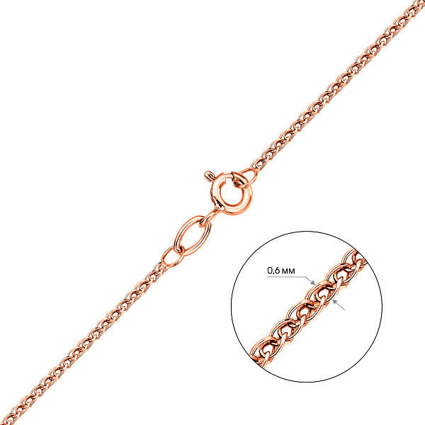 Золотий ланцюжок плетіння Колосок фантазія (арт. ц3012901) – зображення 2