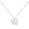 Срібне кольє Метелик з перламутром (арт. 7507/2382п) – зображення 1