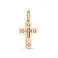 Золотой крестик с фианитами (арт. 424654) – изображение 1