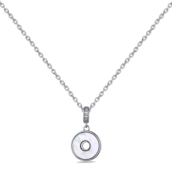 Колье серебряное с подвеской и перламутром (арт. 7507/1952п) – изображение 1