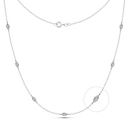 Золотое колье с бриллиантами (арт. Ц341657030б)