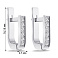 Серебряные серьги с дорожкой из фианитов  (арт. 7502/А113сю) – изображение 2