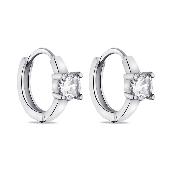 Серьги из серебра с фианитами (арт. 7502/3441/10) – изображение 1