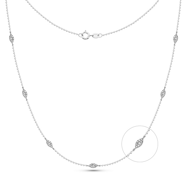 Золотое колье с бриллиантами (арт. Ц341657030б) – изображение 1