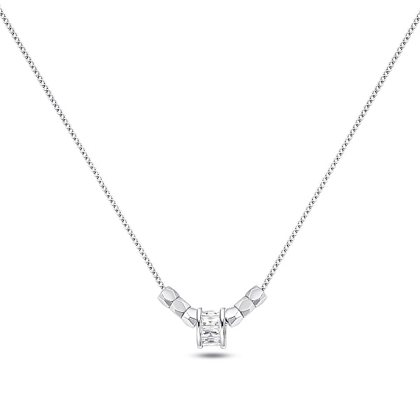 Серебряное колье с подвесками с фианитами (арт. 7507/2641) – изображение 1