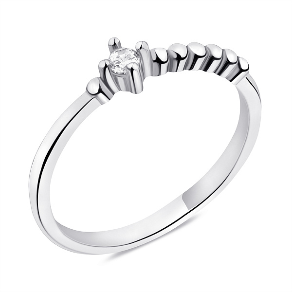 Кольцо из серебра с фианитом (арт. 7501/6284) – изображение 1