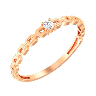 Кольцо из золота с бриллиантом (арт. К011349005)