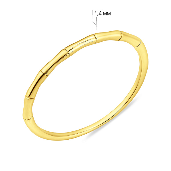 Тонкое кольцо из желтого золота (арт. 140898ж) – изображение 5