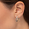 Золотые серьги-кольца без камней (арт. 1091894/20жб) – изображение 3