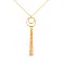 Колье из желтого золота с длинной подвеской (арт. 352203ж) – изображение 1