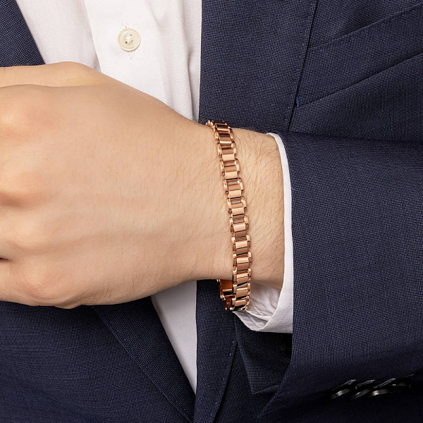 Золотий браслет без каменів (арт. 3261222) – зображення 2