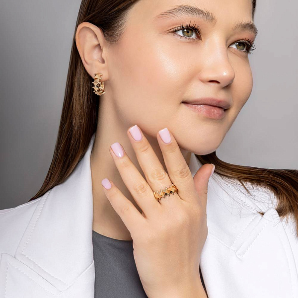 Каблучка з червоного золота без каменів (арт. 156595) – зображення 4