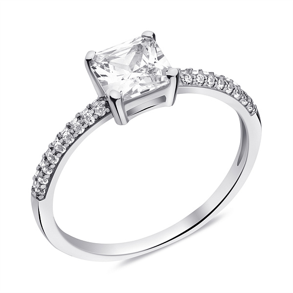 Кольцо из серебра с фианитами (арт. 7501/6843) – изображение 1