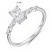 Серебряное кольцо с фианитами (арт. 7501/8139) – изображение 2