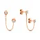 Золоті сережки на два проколи (арт. 1101134) – зображення 1