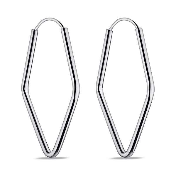 Серебряные серьги без камней (арт. 7502/9829) – изображение 1