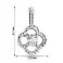 Кулон из белого золота с бриллиантом (арт. П341672005б) – изображение 3