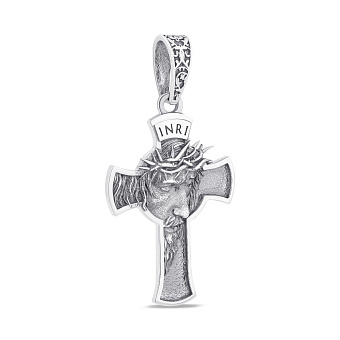 Серебряный крестик с чернением (арт. 7904/238пю)