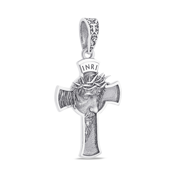 Серебряный крестик с чернением (арт. 7904/238пю) – изображение 1