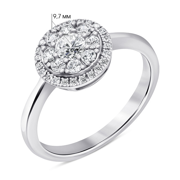 Серебряное кольцо с фианитами (арт. 7501/6768) – изображение 2