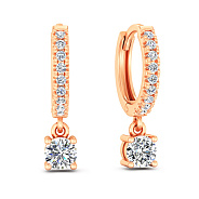 Фото Золоті сережки з фіанітами (арт. 110556)