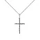 Кольє з білого золота Хрестик з діамантами (арт. Ц341190020б) – зображення 1