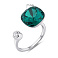 Серебряное кольцо с крупным фианитом (арт. 7501/2184683цз) – изображение 2