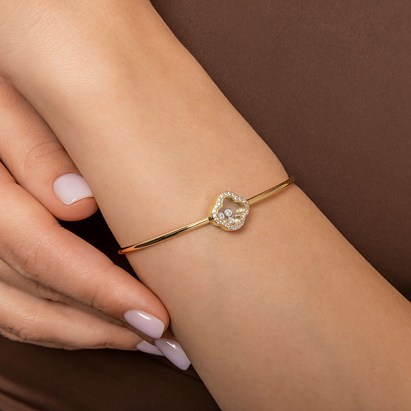 Браслет з жовтого золота з фіанітами (арт. 323728ж) – зображення 2