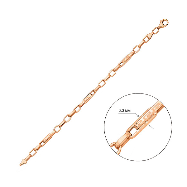 Золотой браслет Олимпия (арт. 326321) – изображение 3