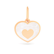 Кулон из красного золота с эмалью (арт. 440891еп)