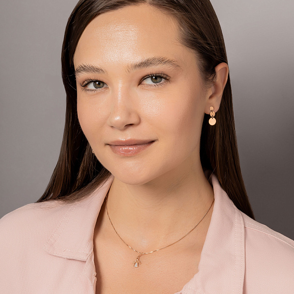 Серьги "Монеты" из красного золота (арт. 107879/1) – изображение 4