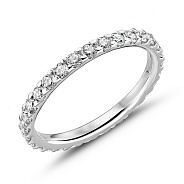 Золотое кольцо с дорожкой из бриллиантов (арт. К341337100б)