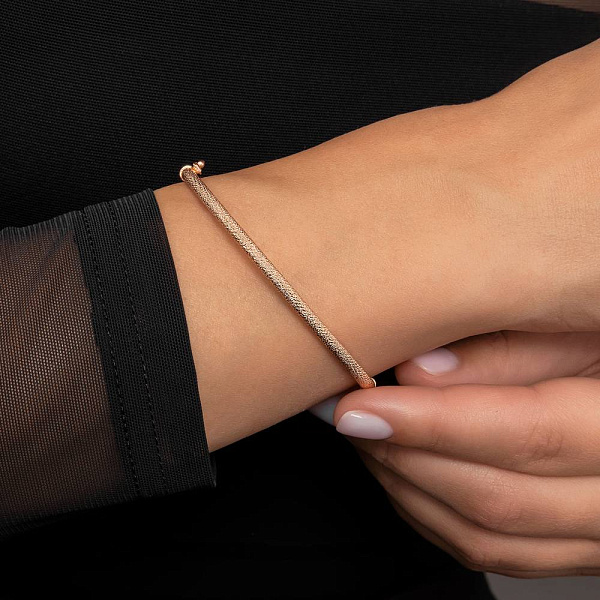 Жорсткий золотий браслет (арт. 3261092) – зображення 2