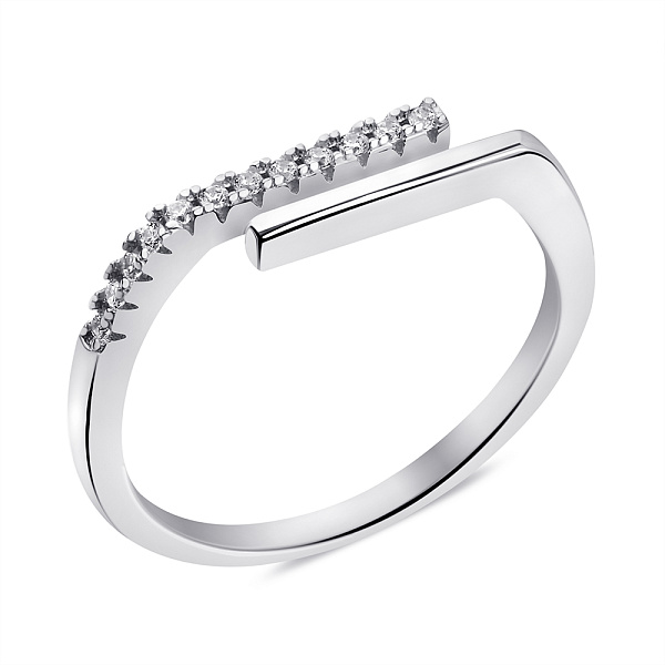 Серебряное кольцо с фианитами (арт. 7501/6875) – изображение 1