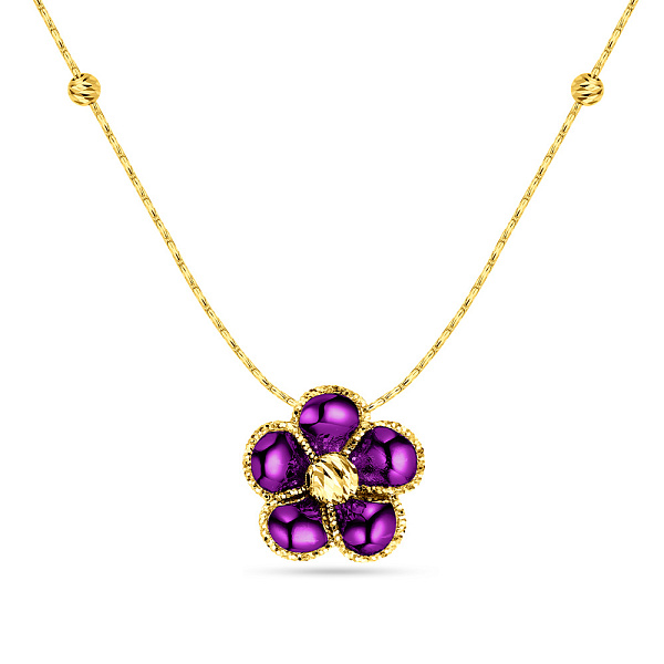 Кольє з жовтого золота Francelli (арт. 352362жф) – зображення 1