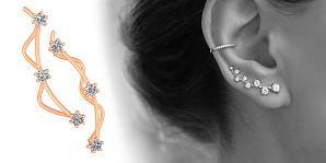 Серьги-каффы - новый тренд сезона