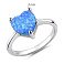 Серебряное кольцо с опалом (арт. 7501/8787Пос) – изображение 2