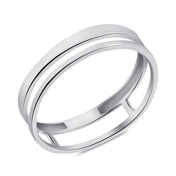 Серебряное кольцо без камней (арт. 7501/645кп) – изображение 1