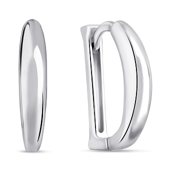 Фото Серебряные серьги без камней (арт. 7502/9919)