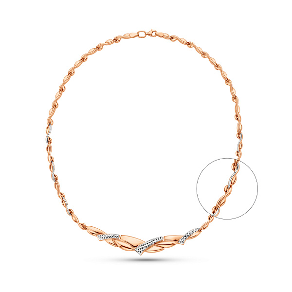 Кольє з червоного золота без каменів (арт. 370083р) – зображення 1