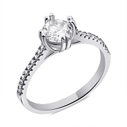 Фото Серебряное кольцо с фианитами (арт. 7501/6531)