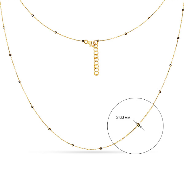 Колье Francelli из желтого золота (арт. 351331жкр) – изображение 5