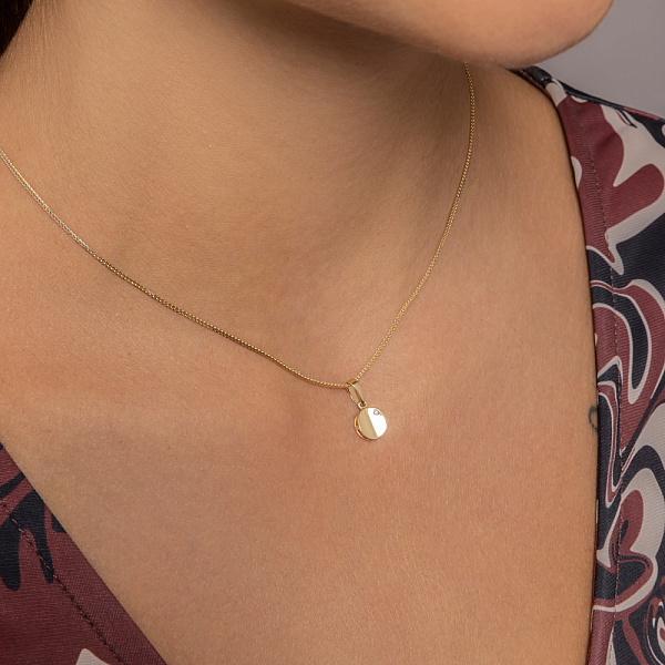 Золотая подвеска с фианитом (арт. 441061ж) – изображение 2