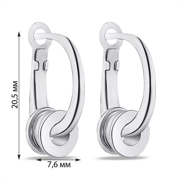 Сережки зі срібла (арт. 7502/4934) – зображення 2