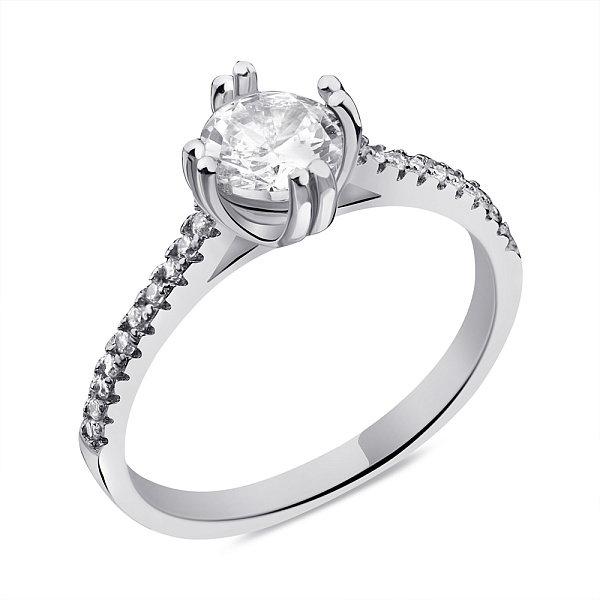 Серебряное кольцо с фианитами (арт. 7501/6531) – изображение 1