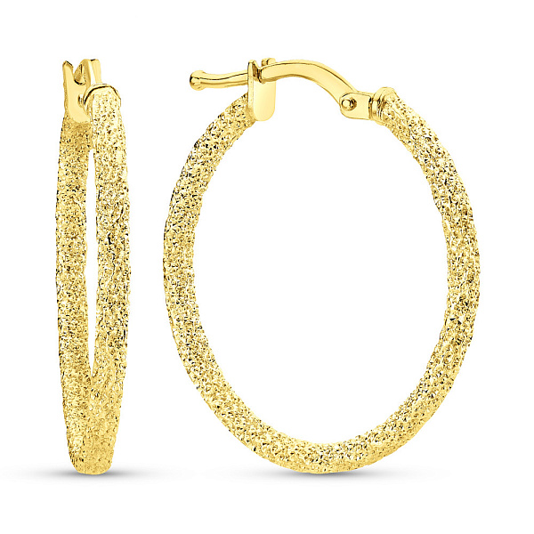 Золотые серьги-кольца (арт. 1091203/20ж) – изображение 1