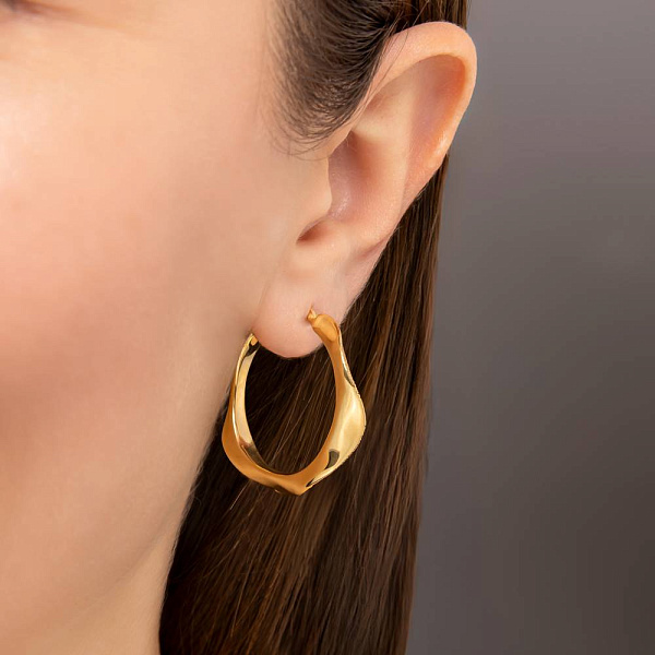Сережки з жовтого золота Francelli (арт. е1091773/30ж) – зображення 3