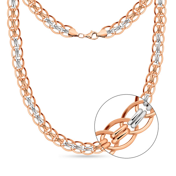 Колье из красного и белого золота (арт. 350409кб) – изображение 1