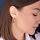 Серьги из красного золота (арт. 105345/30) – изображение 3