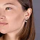 Серьги из белого золота с бриллиантами (арт. С011441060/750б) – изображение 2